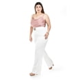 thumbnail image 2 of Pantalon tipo palazzo con cinto Roman Fashion /Tallas Extras, 6094 (Blanco) blanco 38, 2 of 7