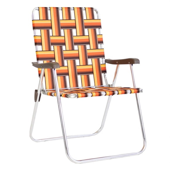 Kuma Chaise Pliante de Luxe Portable pour Camping, Glamping, Sports et Aventures en Plein Air (Kelso, Orange/marron/jaune)