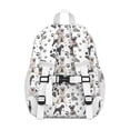 thumbnail image 3 of Schnauzer Dog and Footprints Backpack for School,Cute School Bag,Schoolbag with Adjustable Shoulder Straps & Padded Back,15"x11.42"x5.5", 3 of 6