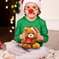 thumbnail image 2 of Vggrvlo Teddy Bear Christmas Gifts 2025 Newly Cute Christmas Doll Teddy Bear Xmas Treetop Ornament for Kitchen, Tiered Tray and Home Decor, 2 of 6