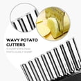 thumbnail image 4 of Ynlkorvg Vegetable Cutter Crinkle Potato Stainless French Wavy Chopper Maker Fry Kitchen，Dining Bar, 4 of 6