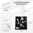 thumbnail image 4 of YFYANG Reusable Cotton Canvas Tote Shopping Bag, Flowering Vine Pattern Washable Portable Grocery Bag for Daily Travel, 4 of 8