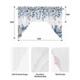 thumbnail image 5 of Blue Coastal Starfish Swag Valances for Windows, Small Curtains Drapes, Beach Nautical Shell Eucalyptus Summer Kitchen Window Curtains Over Sink Window Treatment Valance for Bedroom/Bathroom 56"x36", 5 of 5