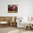 thumbnail image 2 of Country Farm Meadow Americana Town & City Graphic Art Metallic Gold Framed Art Print Wall Art, 2 of 6