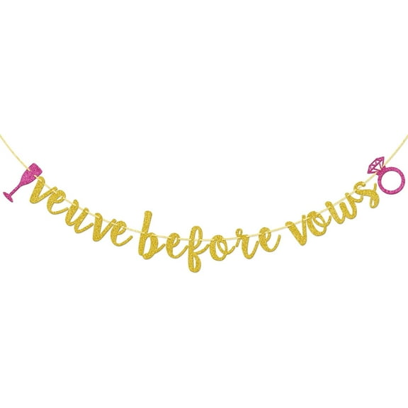 Veuve Before Vows Banner, Bachelorette Party Decorations, Bach Day Decor Champagne Veuve theme Bridal Shower Party Supplies