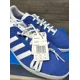 thumbnail image 3 of [GX2207] Adidas Men's Gazelle Blue Cloud White Gold Metallic Sneakers Size 13, 3 of 6