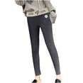 thumbnail image 1 of Gibobby Pantimedias Termicas Mujer Fashion Casual Women Printed Span Ladies High Waist Keep Warm Long Pants（Gris， S), 1 of 5
