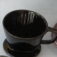 thumbnail image 3 of 2X de Filtro de Café, Gotero de Café de Cerámica Negro de una Sola , Soporte de de Filtro Reutilizable S, 3 of 4