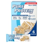 Pure Protein Bars, Marshmallow Crispy Treat, 20 g, 2.75 oz, 6 ct
