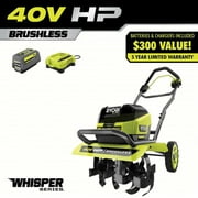 RYOBI 40V HP Brushless 16 in. Front Tine Tiller with Adjustable Tilling Width - $420
