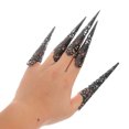 thumbnail image 3 of ColoMX 10 Uds. Anillos de garra para uñas, garras de dedo de Halloween, cubiertas de uñas delicadas, anillo de garra para uñas, garra de uñas para mujeres, nueva garra para la yema del dedo, 3 of 8