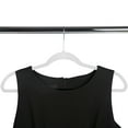 thumbnail image 5 of Simplify Slim Velvet Plastic Clothes Hangers, 25 Count, White, 5 of 8