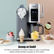 Ninja CREAMi Scoop & Swirl Ice Cream Maker, Soft Serve, CreamiFIT, Gelato, Frozen Custard, 13 Programs, (2) 16 Oz Pint Containers & Lids, NC701 Navy