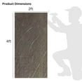 thumbnail image 5 of Dundee Deco UV Marble Wall Panels – Perfect for Accent Walls, Bathrooms, Kitchens, and Living Spaces - Chocolate Brown, White Veins - Sample 6" x 6", 5 of 7