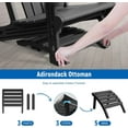 thumbnail image 3 of Adirondack Ottoman, HDPE Plastic Adirondack Chair Footstool, All Weather Outdoor Footrest for Patio, Backyard, Lawn, Fire Pits, Black, 3 of 7