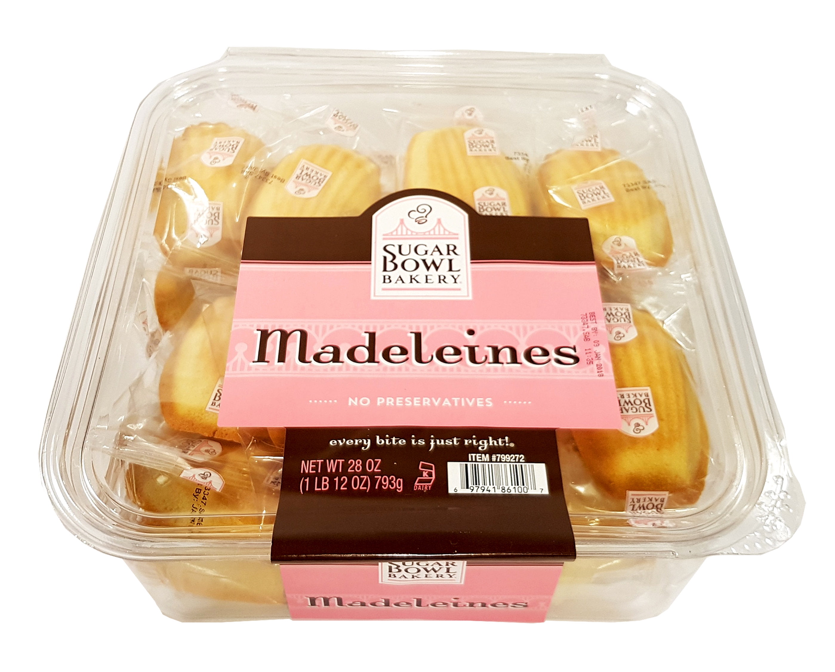1 PACK Sugar Bowl Bakery Madeleines French Tea Cake Cookies