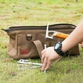 thumbnail image 2 of Sac de Rangement d'Outils Multifonctionnel Clous de Chevilles de Tente de Camping Boîte à Vent Clou de Sol Polyvalent Imperméable Extérieur Robuste Forêt Noire, 2 of 9