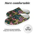 thumbnail image 6 of Haiem Snake And Flower Print Women's Fuzzy Memory Foam House Slipper Cozy Home Footwear Non-slip Winter Slippers-39/40, 6 of 7