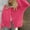 *Hot Pink, variant on ClodeEU Cardigan Sweaters for Women, Long Sleeve Button Up Crewneck Crop Cardigan ,Sweater Cute Knitwear Clothes Yellow,Womens Plus L