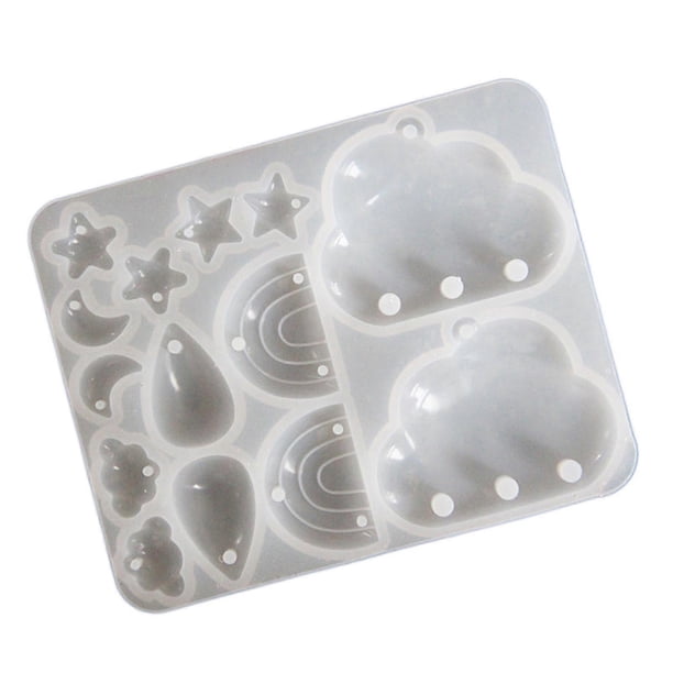 Flexible Silicone Molds Star Moon Cloud Teardrop Epoxy Resin Mold Ornament Pendant Mould Jewelry Making Tool