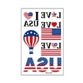 thumbnail image 2 of Adhesivo de tatuaje HUOGUO, impermeable, bandera americana de la independencia, 2 of 5
