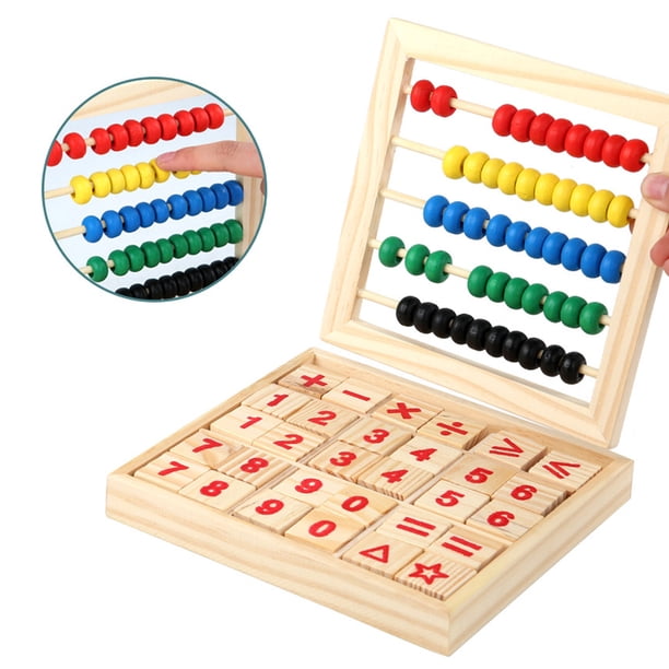Tablero de bloques de matemáticas de madera, bloques de matemáticas de madera, bloques de matemáticas de madera educativos, tablero de conteo de matemáticas, juguete optimizado para la excelencia