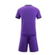 thumbnail image 4 of Conjuntos de blusas y camisas de manga corta con cuello en V. Conjunto de traje de fútbol de color sólido para niños para juegos deportivos universitarios, partidos de rendimiento, uniformes de entren, 4 of 5