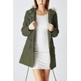 thumbnail image 2 of Lady Cotton Faux Fur-Hood Double-Closure Anorak, Olive, M, 2 of 2