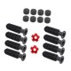 thumbnail image 3 of Tabla 8pcs Table Reemplazo de Fútbol Reemplazo de Fútbol Accesorios de Fútbol con 2 Fútbol Americano Pequeño Reemplace Piezas Mango de Manejo de Balones de fútbol de color rojo brillante, 3 of 8