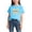 Blue A, variant on Zpanxa Girl Shirts Short Sleeve Crew Neck Lightweight Print Casual Outerwear Blouse 8 Years