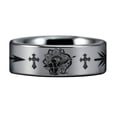 thumbnail image 2 of Christian Bow Archer Tungsten Carbide Ring, 2 of 5
