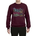 thumbnail image 2 of Wild Bobby, God Grant Me Serenity Courage and Wisdom Prayer Faith, Inspirational/Christian, Unisex Crewneck Graphic Sweatshirt, Maroon, Large, 2 of 3