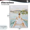 thumbnail image 4 of Stupell Industries Contemporary Girl In Peaceful Canoe Ride White Framed Giclee Art, 24 x 30, by The Prints Vibe, 4 of 8