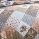 thumbnail image 3 of HoneiLife Juego de edredón tamaño king – Edredones de microfibra de 3 piezas, colchas reversibles, colchas de retazos, juego de cama floral, edredones para todas las estaciones, color rosa moca, tamañ, 3 of 6