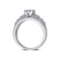 thumbnail image 3 of 1 1/2 CTTW Diamond Cluster 10K White Gold Engagement Ring. (I-J/I2-I3), 3 of 3