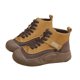 thumbnail image 2 of Teissuly Women's Retro Elastic Ankle Boots Fashion Flat Heel Round Toe Flat Heeled Frenum Shoes Teissuly WER202312145638, 2 of 8