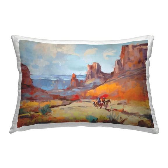 Stupell Industries Cowboys & Canyon Landscape Decorative Printed Throw Pillow, 14 x 20