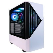 Periphio Castle Prebuilt Gaming PC - AMD Ryzen 5 5600G CPU (4.4GHz Turbo), 32GB DDR4 RGB RAM, Radeon Vega 7 Graphics, 1TB NVMe Solid State SSD, Windows 11 Gaming Computer Desktop, WiFi   BT