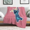 thumbnail image 2 of Stitch Throw Blanket Cute Flannel for Boys Girls Men Women, 2 of 7