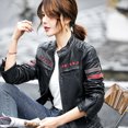 thumbnail image 3 of Chaqueta de cuero genuino AYUNSUE de High-street para mujer, abrigo de piel de oveja auténtica para otoño e invierno 2024, chaquetas cortas de ciclismo, ropa de moda, 3 of 5