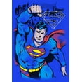 thumbnail image 2 of Superman Flying Pose Superhero Youth Royal Blue Graphic Tee-XS, 2 of 4