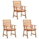 thumbnail image 3 of Juego de 3 Sillas de Comedor para Exteriores Casafoyer con Cojines de Madera de Acacia, 3 of 5