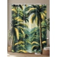 thumbnail image 4 of Fsddascl Summer Palm Tree Shower Curtain Set - 36" x 78" Washable Bathtub Curtain with 12 Hooks, Tropical Plant Leaves Nature Landscape Waterproof Fabric Stall Shower Curtains for Bathroom/Bathtub, 4 of 6
