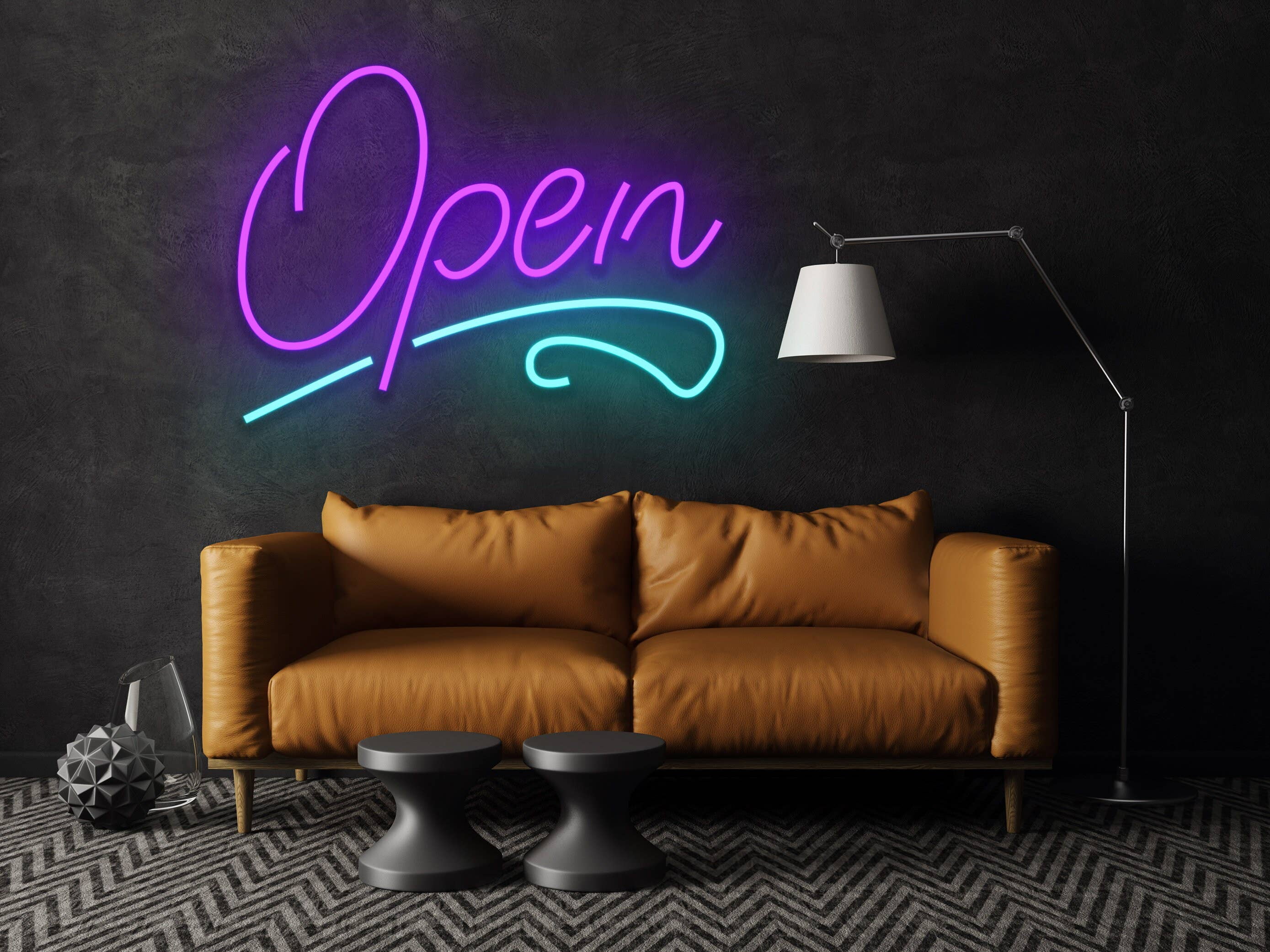 Glowneon Open Neon Signs, Basic Welcome Sign for Store