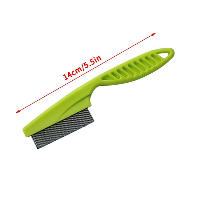 Landzoo One Pet Grooming Brush - Double Sided Shedding And Dematting Undercoat Rake Comb For Dogs And Cats,Extra Wide Cute Healthy Practical Pet Accessories