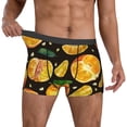 thumbnail image 2 of Kdxio Men's Boxer Briefs with Tangerine Print - Comfortable and Breathable Underwear for Everyday Wear, 2 of 7