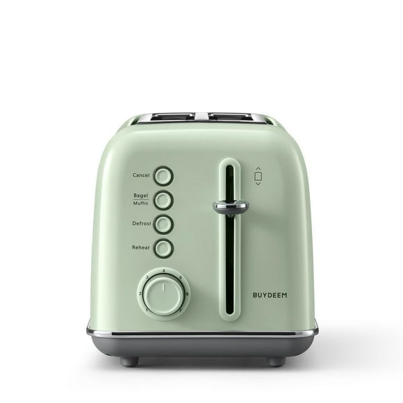 Stainless Steel 2-Slice Retro Toaster DT620, Bagel and Muffin Function, 7-Shade Settings.