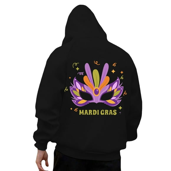 JHLZHS Men's Hoodies Pullover Graphic Funny Male Carnival Printed Hoodie Casual Long Sleeved Hoodie Crew Neck Sweatshirt for Mens with Pockets Hoodie Men Tech