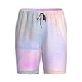 thumbnail image 4 of Naloa Rainbow Men's Short Pajama Pants, Lounge Comfort Shorts with Elasticized Waistband and Side Pockets - Large, 4 of 9