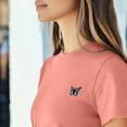 thumbnail image 5 of Dalix Butterfly Everyday Tee Lightweight Short Sleeve Summer Shirt Womens in Dusty Rose M Medium, 5 of 5